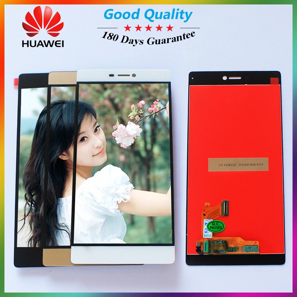 100% Tested Touch Screen LCD Display For Huawei P8 Digitizer Sensor Glass Panel Assembly 5.2 inch 1920*1080 huawei GRA-L09 | Мобильные