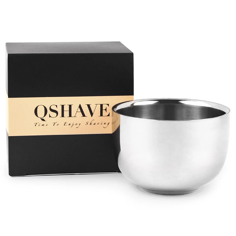 QSHAVE Классическая Безопасная бритва для мыла из нержавеющей стали подставка
