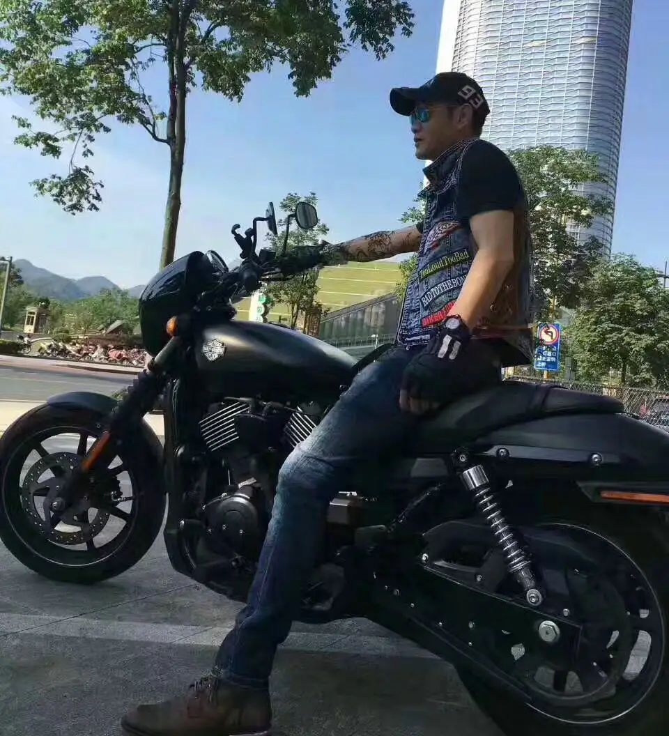 VOLERO Brand Mens Denim Vest With Zipper Sleeveless Jean Jacket Men Slim Cowboy Vest Motorcycle FOR Harley Stylish Waistcoat solid color slim fit mens sleeveless tee