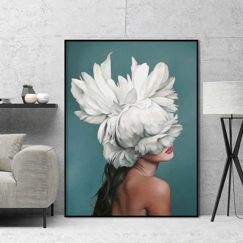 Wall art for home decor Picture Print portrait Women Canvas Painting Unframed prints feather Abstract Poster Wall art for home decor Picture Print portrait Women Canvas Painting Unframed prints feather Abstract Poster