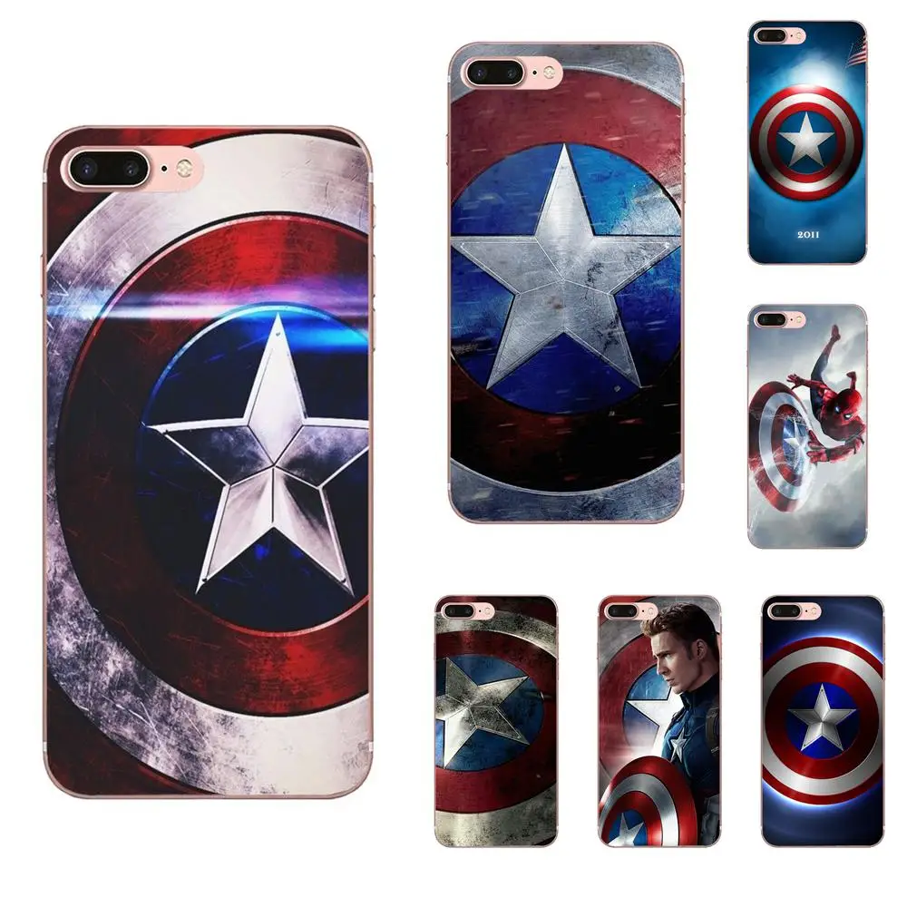 

TPU Phone For Galaxy Alpha Core Note 2 3 4 S2 A10 A20 A20E A30 A40 A50 A60 A70 M10 M20 M30 Hero Captain America Shield Pattern