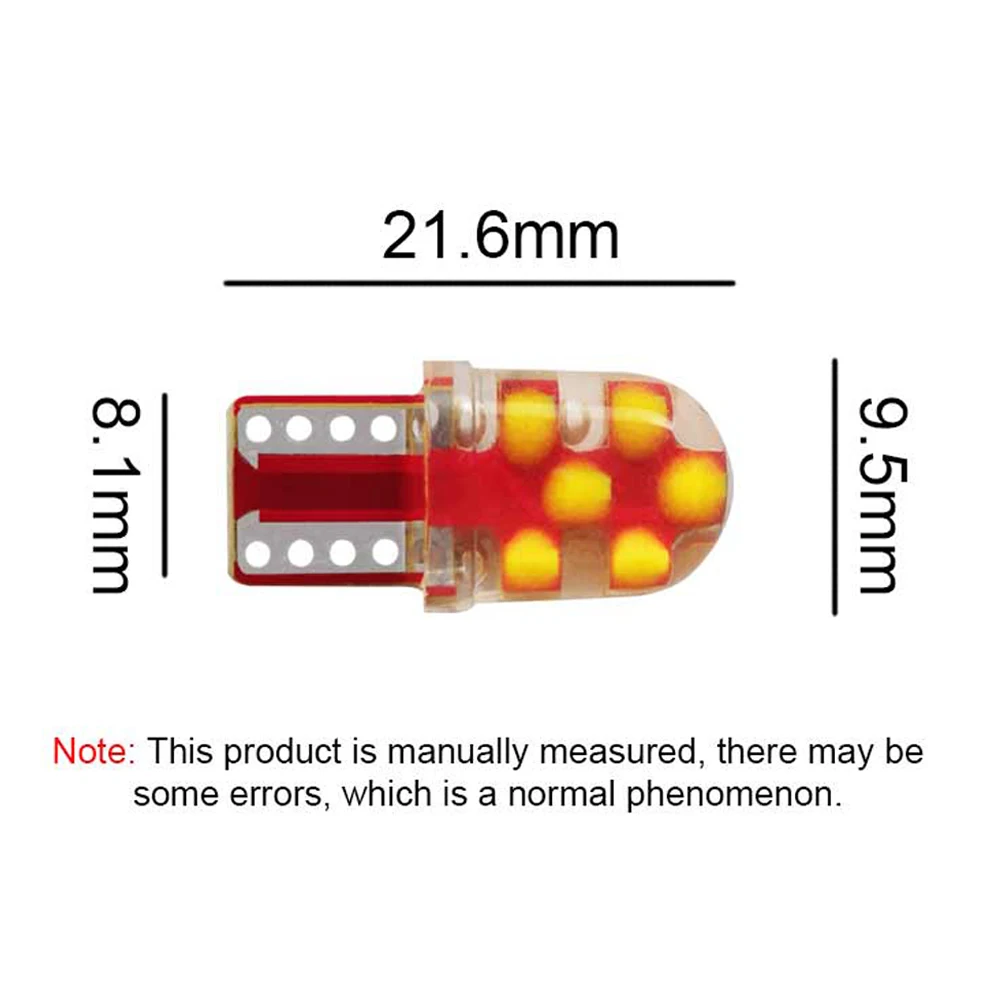 Суперъяркие светодиодсветодиодный лампы T10 W5W 4014 8SMD для чтения автомобиля 2