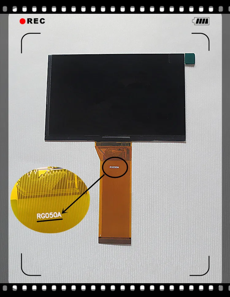 Tela Lcd de Alta Definição para Projetor Modelo Novo Original de Polegadas: Rg050a Rx050a06 v1 - Imagem 3