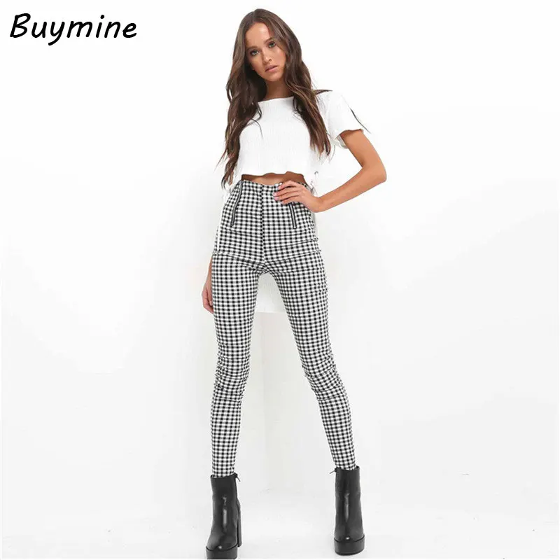 Aliexpress.com : Buy High Waist Pants Women Black White