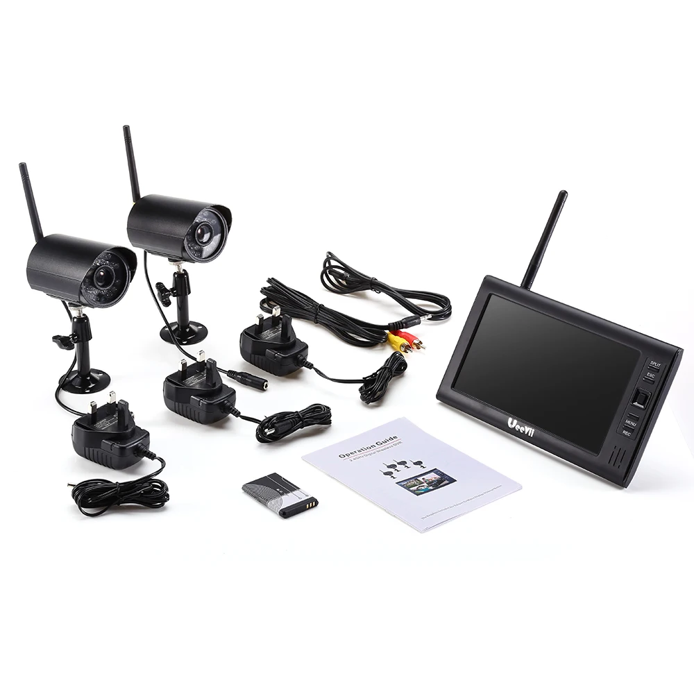 WIFI 1080P LCD монитор POE NVR комплект CCTV система ИК Ночное Видение наружная Домашняя