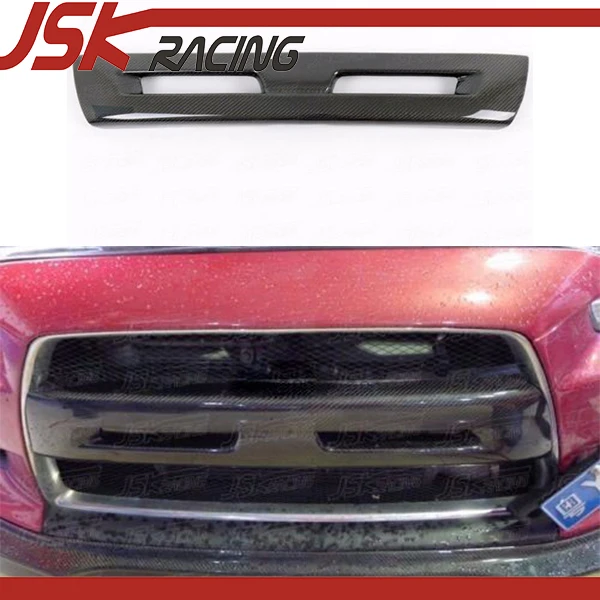 CARBON FIBER FRONT BUMPER COVER FRONT GRILLE FOR MITSUBISHI LANCER
