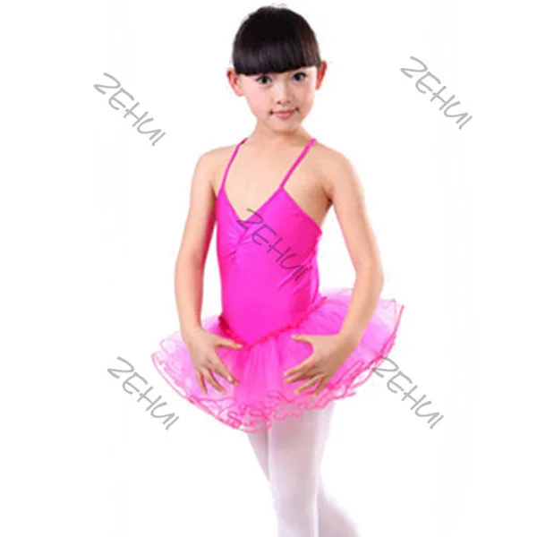 Новое поступление, детское платье-пачка на бретелях для девочек танцевальная одежда ярких цветов балетная юбка От 3 до 12 лет