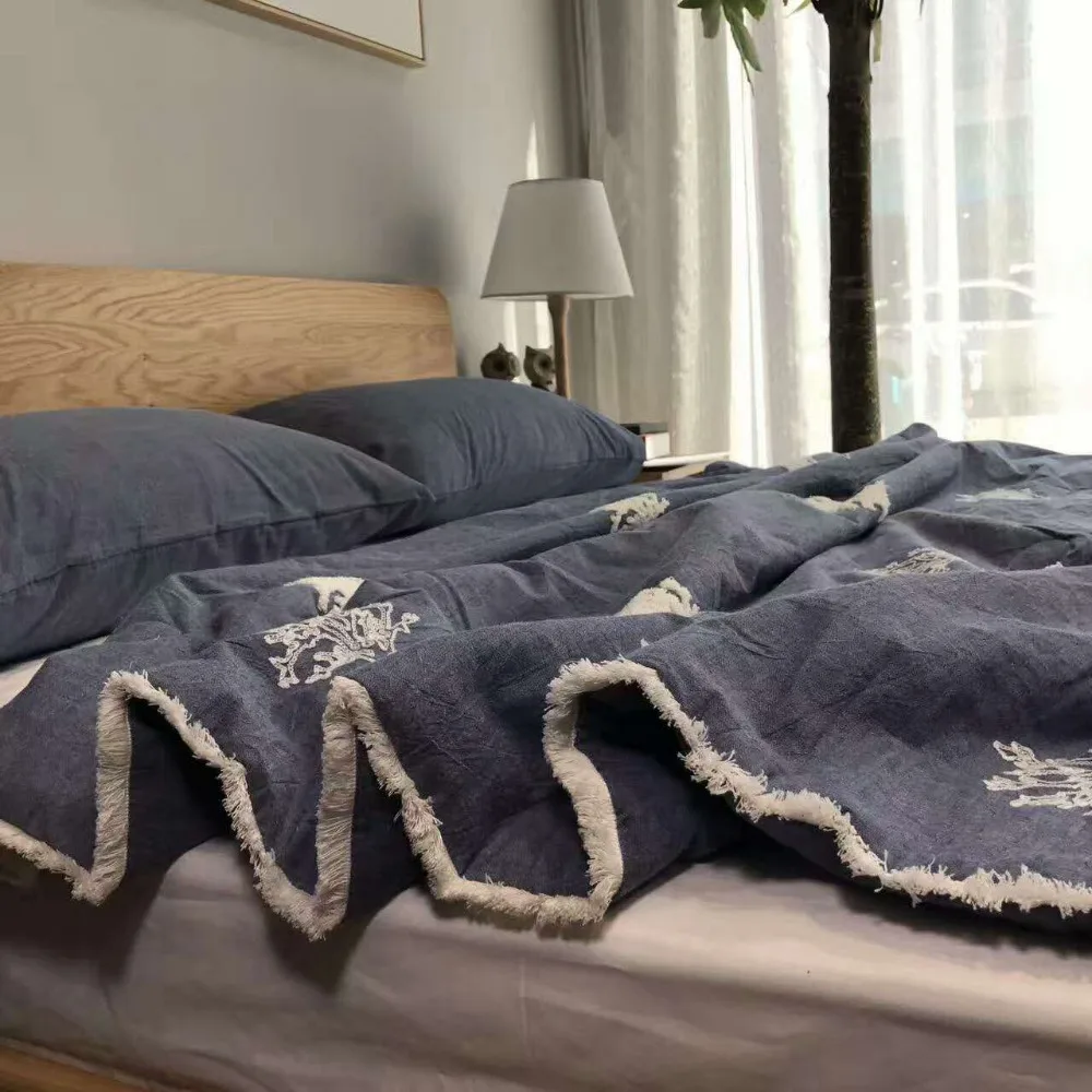 Fresh simple The air conditioning is washed cotton can be washed with