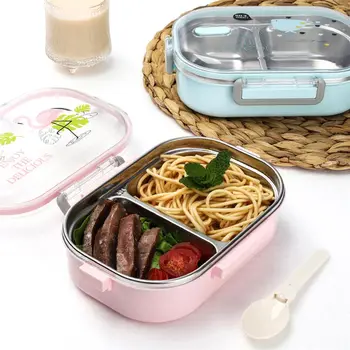 

304 Stainless Steel Carton Lunch Box Japanese Bento Box Leak-Proof For Kids Children Bento Lunch Box Food Container Boxes