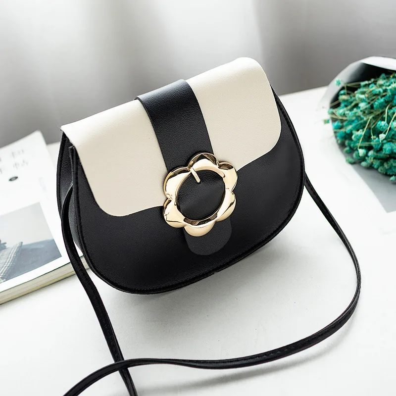 

WKKGO New Candy Color Patchwork Casual Mini Flap Women Bag Mobile Coin Purse Satchel Pack Lady Shoulder Messenger Crossbody Bags