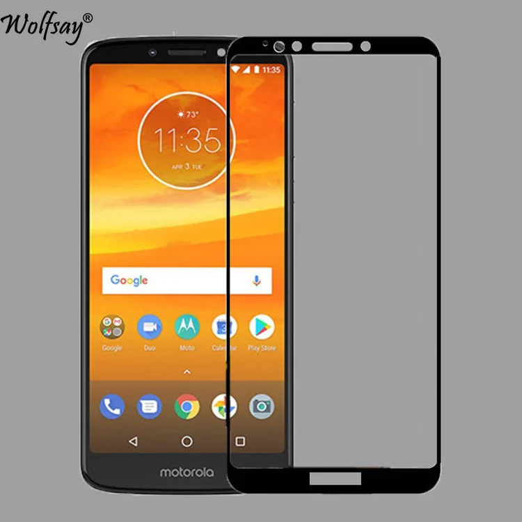 2 шт. защитное стекло с закругленными краями для Motorola Moto E5 | Мобильные телефоны и