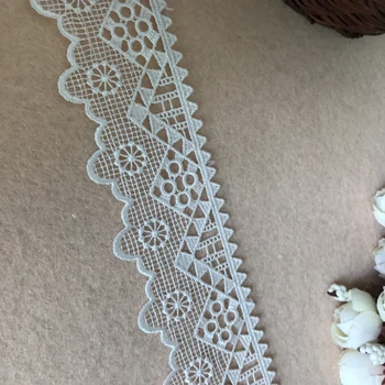 

5 Yards Latest Design Water Soluble Embroidery Lace Dentelle Guipure Lace Trim Retro Venise/Venice Lace