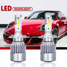C6 0% di profitto! CHIARO STOCK 2X H7 H4 Fari 72 w 7600lm Luce Lampadine H1 H8 H9 H11 Automobili 6000 K 9005 9006 di parcheggio 12 V 24 V