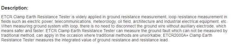 Недавно зажим тестер сопротивления земли ETCR2000A + зажим-на цифровой тестер сопротивления заземления 99 комплекты хранимых данных с тревогой