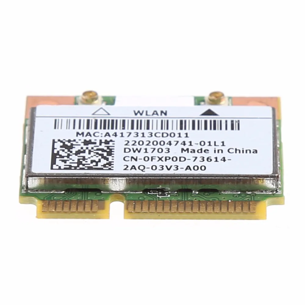 Carte Wifi Dell DW1703 (Mini-PCIe) – Issue D’un XPS – Parfait état