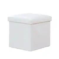 Kids Folding Lidded Storage Box Cube Linen Basket Organizer for Toys Clothes Books 27L