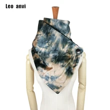 Leo anvi, шарф с градиентом, галстук, краситель, Радужный, женский, модный, на пуговицах, на шею, теплый, петля, шарф, зимние аксессуары, шарфы бесконечности