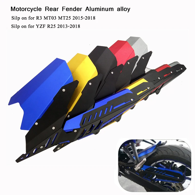 

Silp on for Yamaha R3 MT03 MT25 2015-2018 And YZF R25 2013-2018 Motorcycle Rear Mudguard With Chain Protection Shell Sy