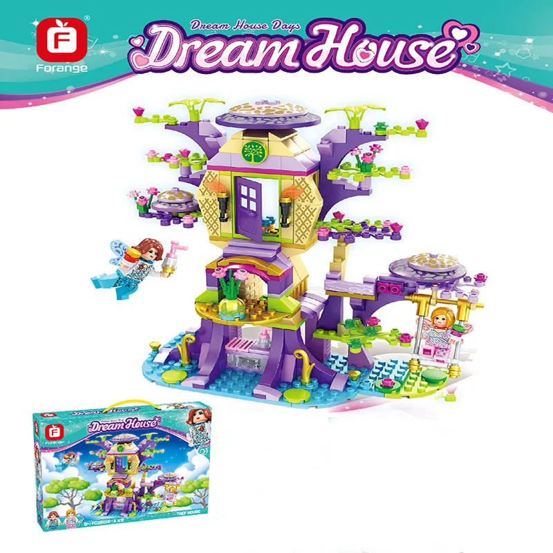 

KIDAMI Clever boys Building Block Mini Sets Model Toy Kits Dream House Series DIY Gifts for Girls Kids.(Flower House)