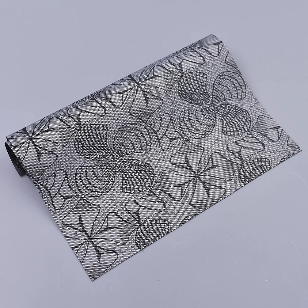 A4 Размер двухсторонняя жаккардовая полиэфирная ткань тисненая искусственная кожа для DIY нотлук сумки Материалы - Цвет: 4