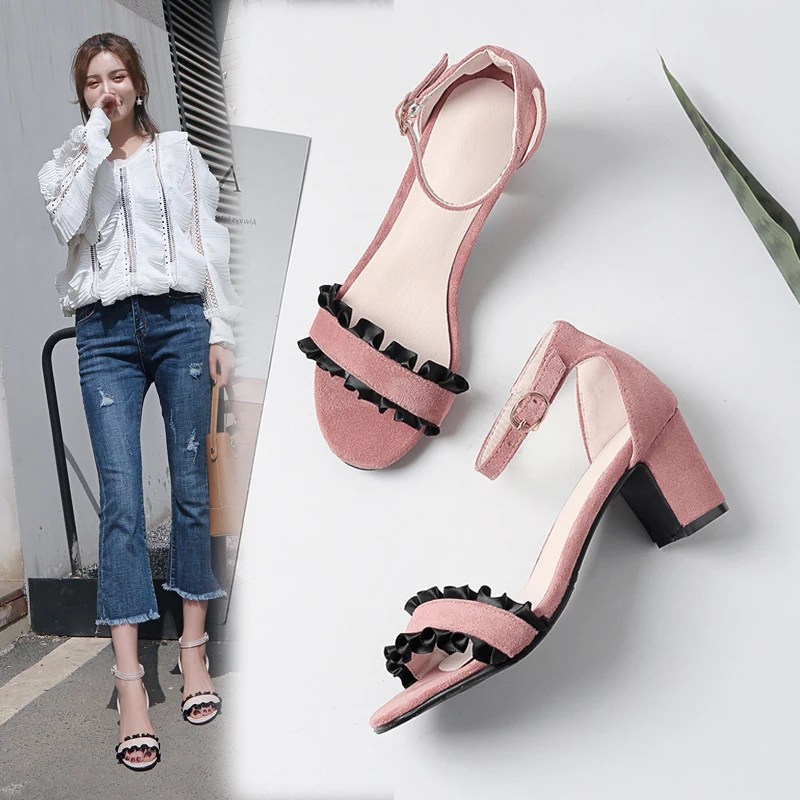 S. Romance/женские босоножки большие размеры 34-43 новые модные офисные женские