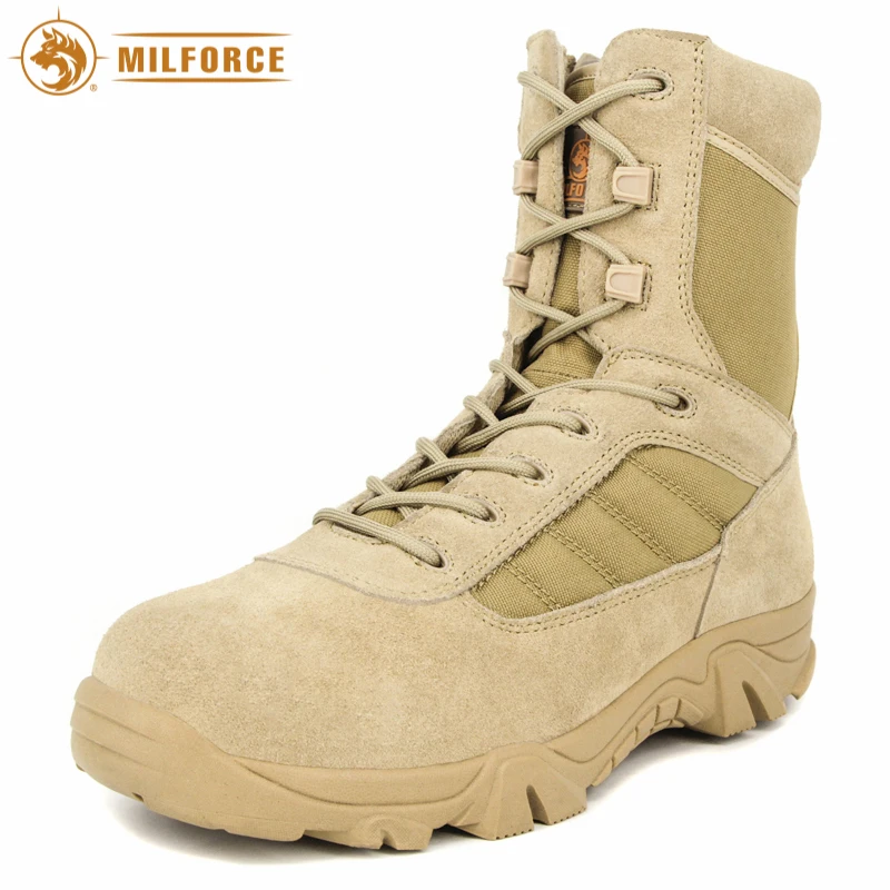 MILFORCE Size 6 to 13 Leather Military Army Desert Boots on Alibaba Group