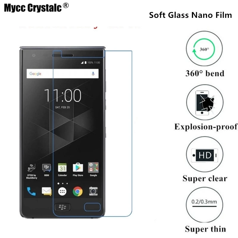 

Super thin clear Soft Glass Nano Explosion-proof Screen Protector Film For BlackBerry Motion Protective film