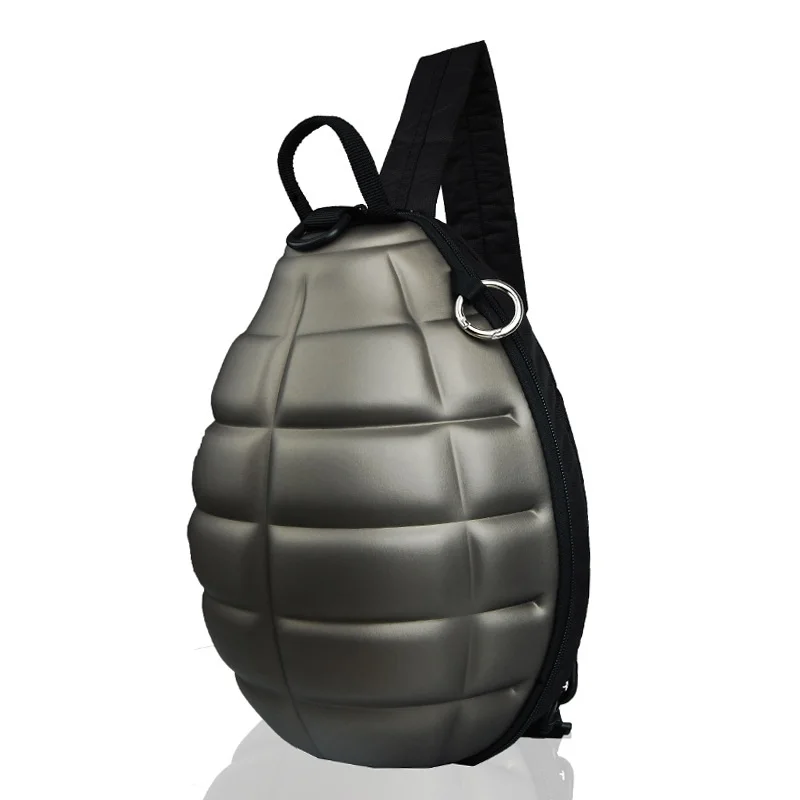 

2018 New Creative Personality Couple Men And Women Chest Bag Waterproof Canvas Grenade Diagonal Student Shoulder Bag