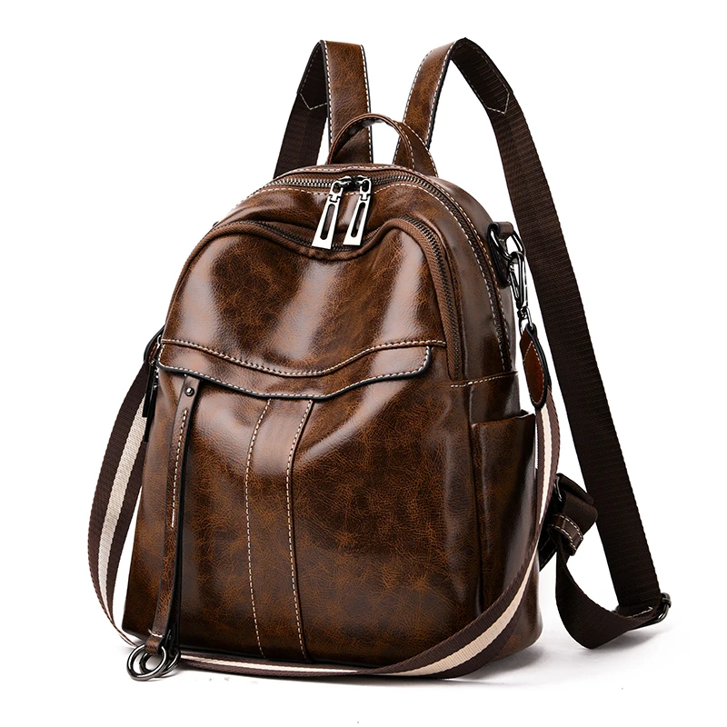 

Vintage Simple Backpack Female Waterproof Backpacks for Women Large Capacity School Bags for Girls Brand Luxury Travel Bag