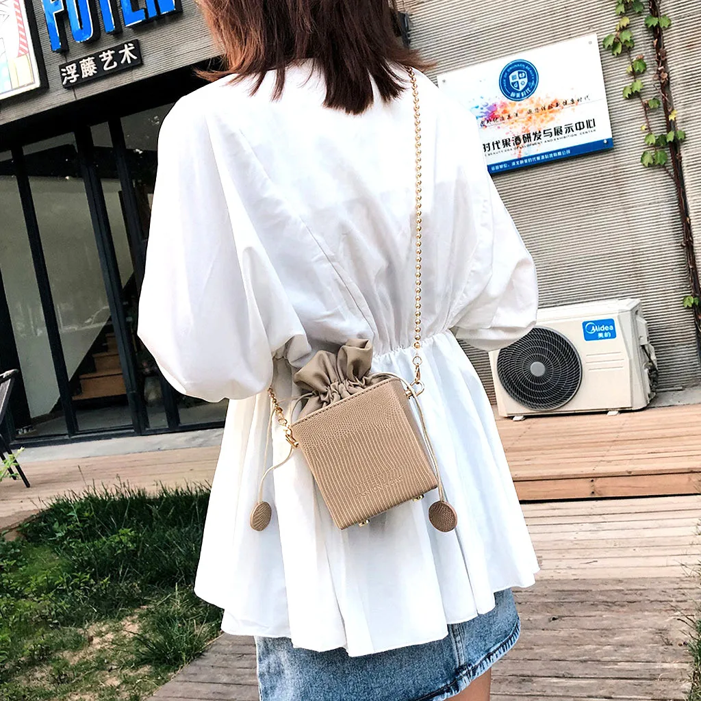 Женская простая универсальная маленькая сумка-мешок, сумки-мессенджеры на одно плечо, дорожная сумка, Женская мини-сумка, Прямая поставка 7,3