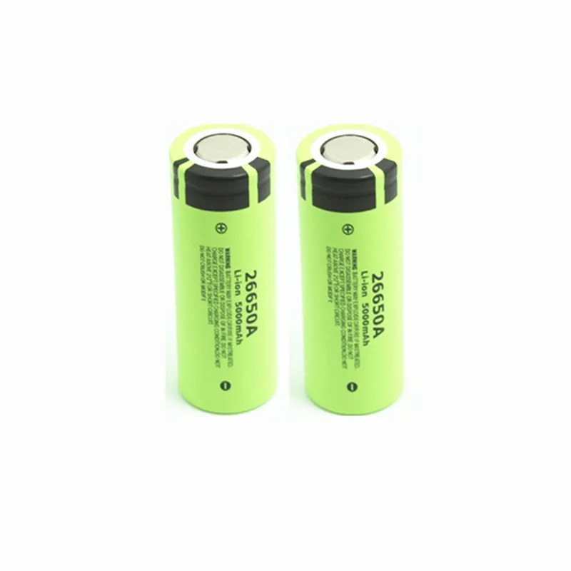 2 шт./лот аккумулятор для Panasonic 26650A 3,7 V 5000mAh высокой емкости 26650 литий-ионные аккумуляторы