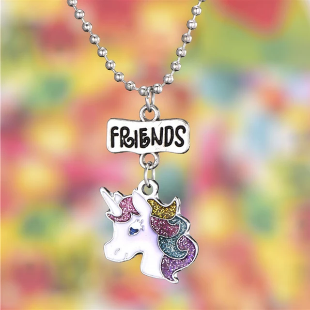 Unicorns BEST FRIENDS Necklaces Keychains Unilovers