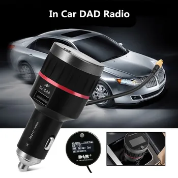 

Car DAB Radio Receiver 12/24v Raido Antenna adapter FM Transmitter 5V 1A USB Car charger DAB Tuner 1.1''OLED display