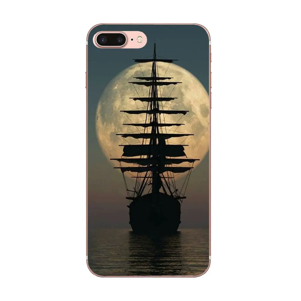 Корабль луна океан Закат для Huawei Honor 4C 5A 5C 5X6 6C 6A 6X7 7X8 9 V8 V10 Y3II Y5II Y6II G8 P7 Play