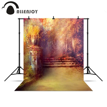 

Allenjoy Photo background Gold artistic Wonderland Beautiful Wedding vinyl backdrops for photography Vinyl background pictures