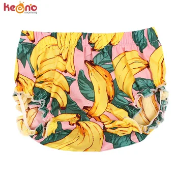 

Baby Banana Pattern Bloomer Short Newborn Unisex Fruit Print Cotton Diaper Cover Boho Baby Boys Girls Clothes Sunsuit 0-24M