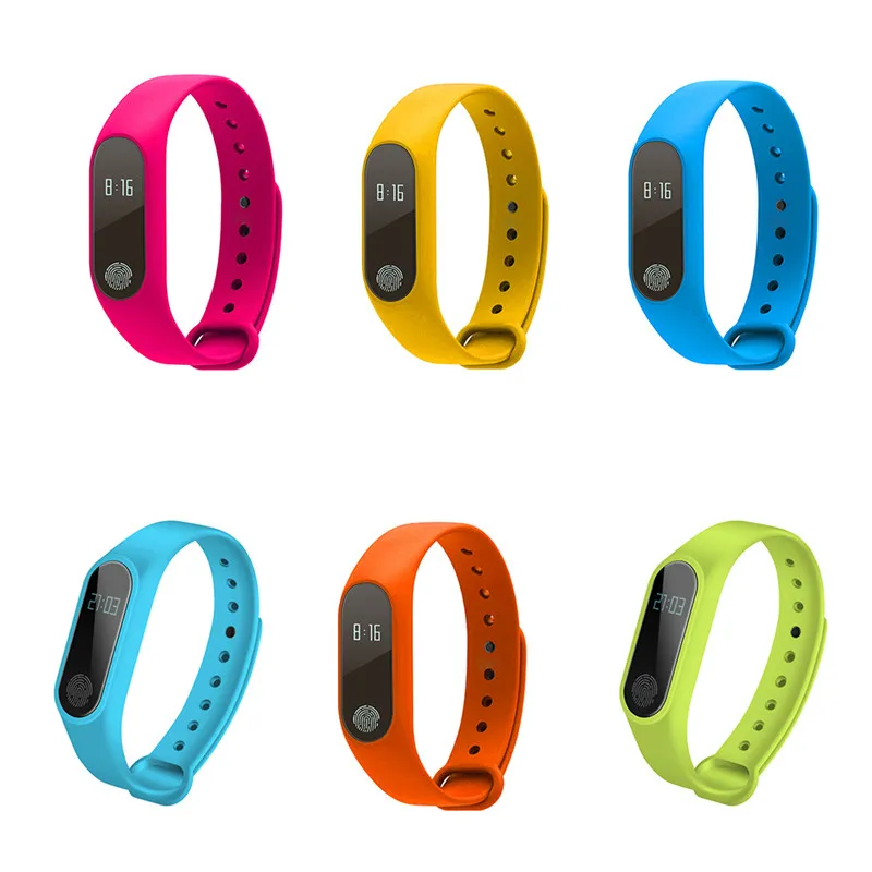 M2 Smart Wristband Heart Rate Monitor IP67 Waterproof Smart Bracelet Call Reminder Pedometer Fitness Sleep Tracker