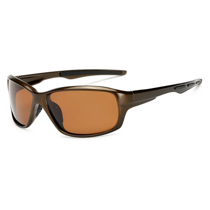 Jomolungma HG1009 Открытый спортивные солнцезащитные очки UV400 защита поляризованные линзы Пеший Туризм Рыбалка солнцезащитные очки для гольфа - Цвет: Brown