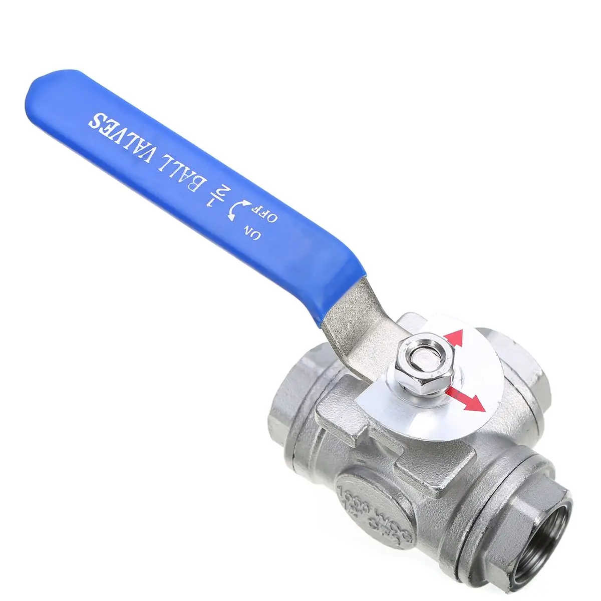 1 шт. DN15 G1/2 ''Женский 3 пути L-Порты и разъёмы шаровой клапан Нержавеющая сталь мяч клапаны работы давление 1,6-6.4Mpa