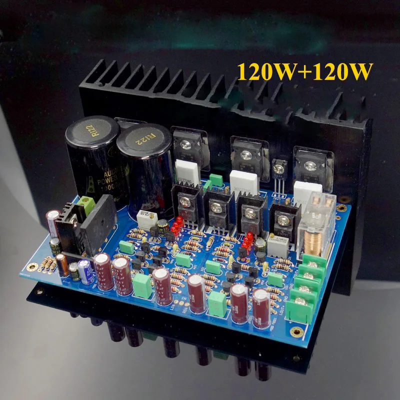 KYYSLB AC Double 16~35V 120W*2 High Power Amplifier Board A3 Full Symmetrical Double Differential Field Effect Tube IRFP240 9240