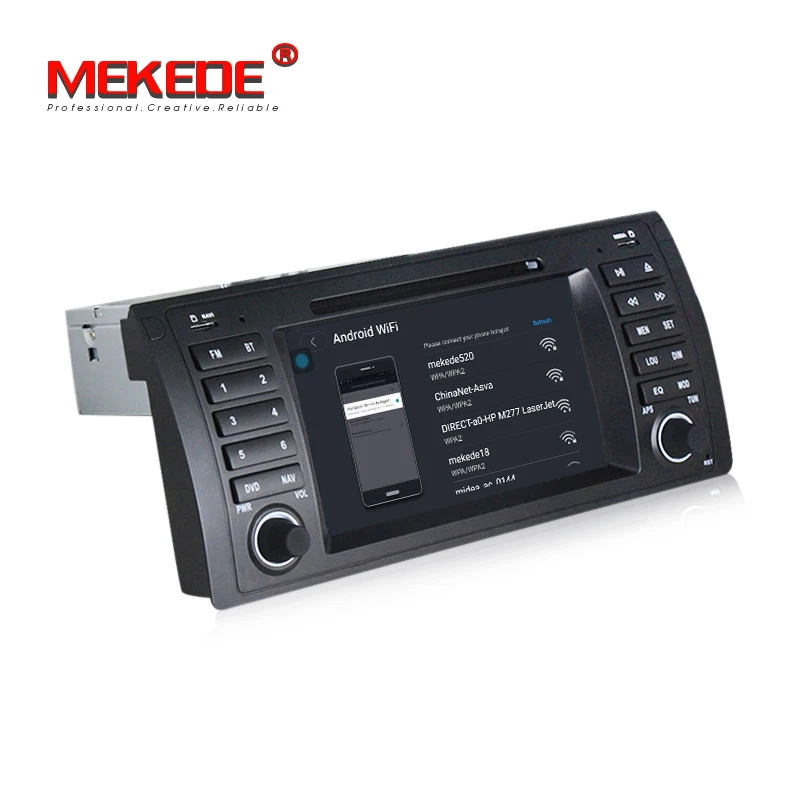 Sale MEKEDE Android car dvd multimedia player for BMW 3series E39 E53 X5 M5 with 4G lte wifi 2G RAM 16G ROM GPS radio free shipping 4