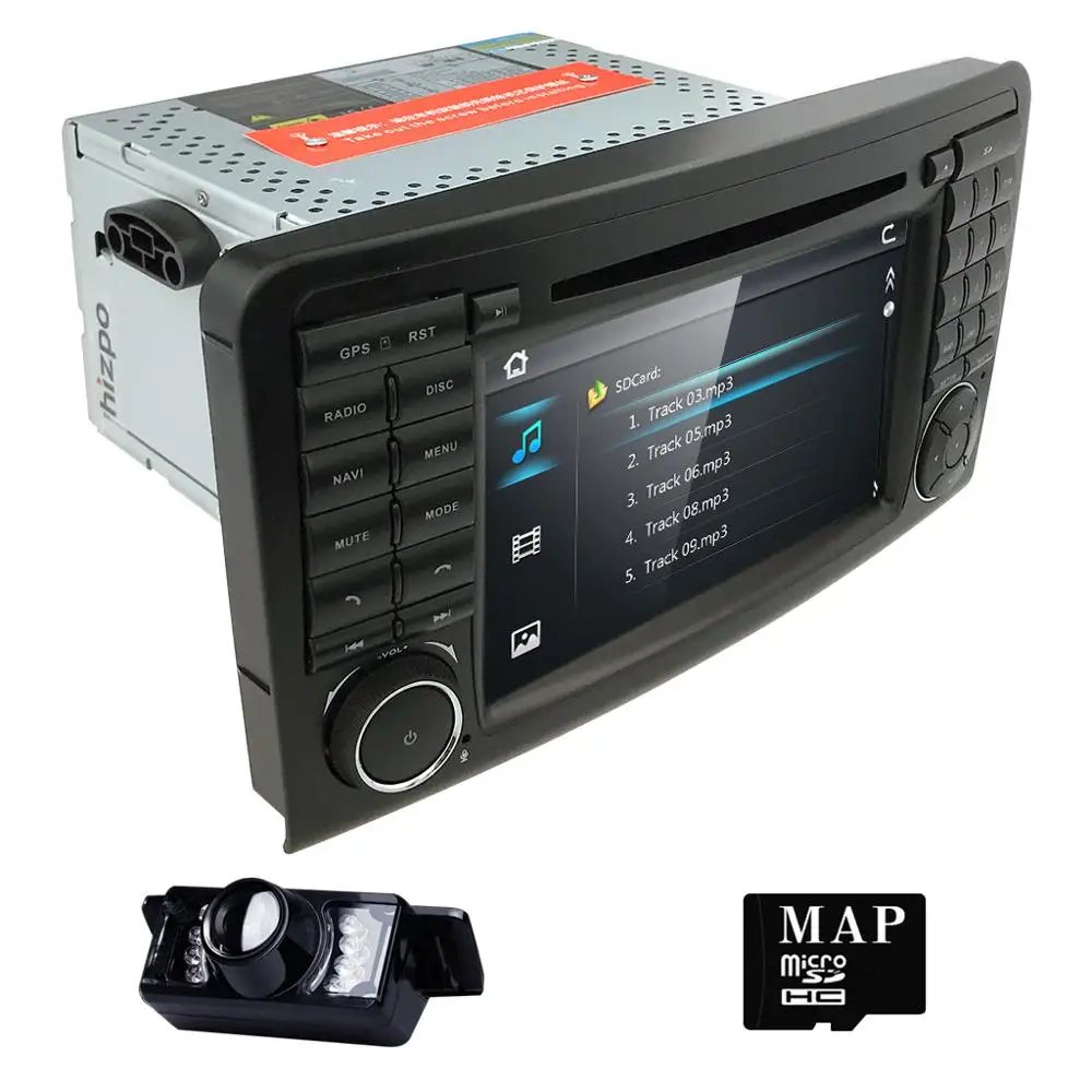 Автомобильный DVD радио gps для Mercedes Benz GL ML CLASS W164 X164 ML300 350 450 GL320 USB стальное колесо управление DVR камера карта