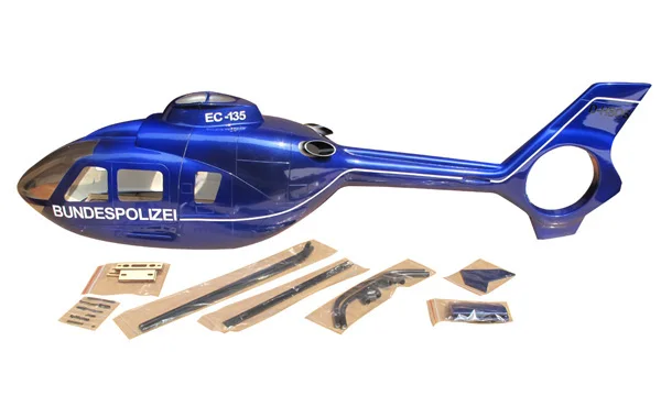 

Pre-Painted 500 size EC135 EC-135 Fiberglass 500 Scale Fuselage