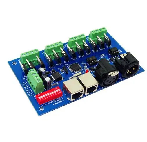 

best price 1 pcs 12 channel Max 3A 4 groups with(XLR RJ45) dmx512 decoder Controller use for led strip light