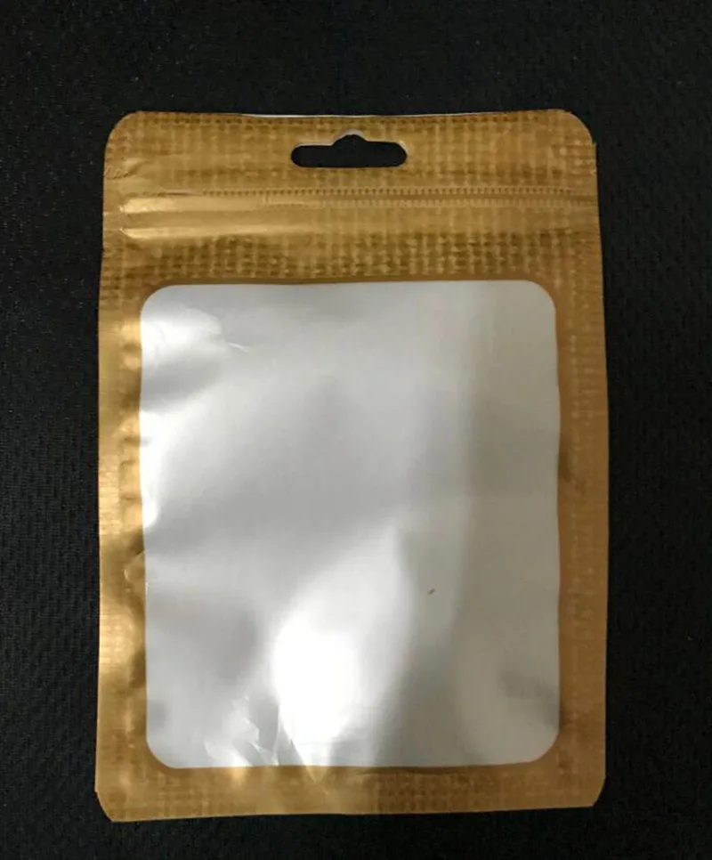gold empty bag Красный/розовый/синий молнии Пластик мешок самозапечатывающийся Zip-Lock пакет для упаковки с молнией отверстие для подвешивания сумка из полиэтилена для аксессуаров - Цвет: gold empty bag