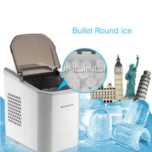 Мини-льдогенератор бытовой/коммерческий маленький размер льдогенератор 220 В полностью автоматическая машина для льда ZG-Z6