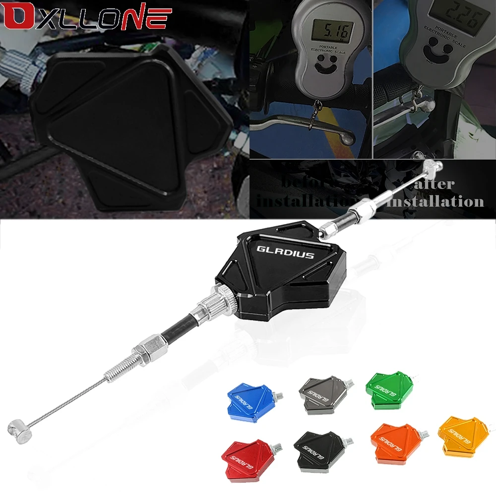 CNC Moto Easy Pull Stunt Clutch Lever System Motorcycle Pull Cable System For Suzuki SFV650