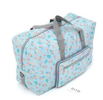 Chuwanglin, дорожная сумка с принтами животных, женская модная сумка-тоут, сумки, водонепроницаемая дорожная большая сумка, женская сумка для багажа A0091 - Цвет: Blue flamingo