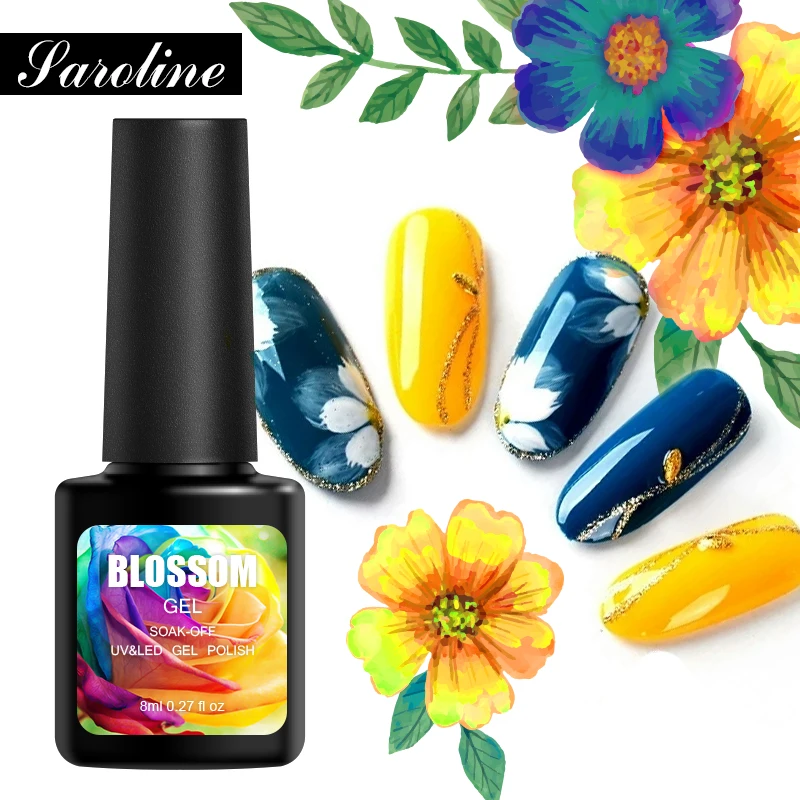 

Soak Off Gel Polish Nail Art Designs Blossom Gel Varnish UV Led 8ML Semi-permanent Blossom Smear Halo Nail Polish Gel Lacquer