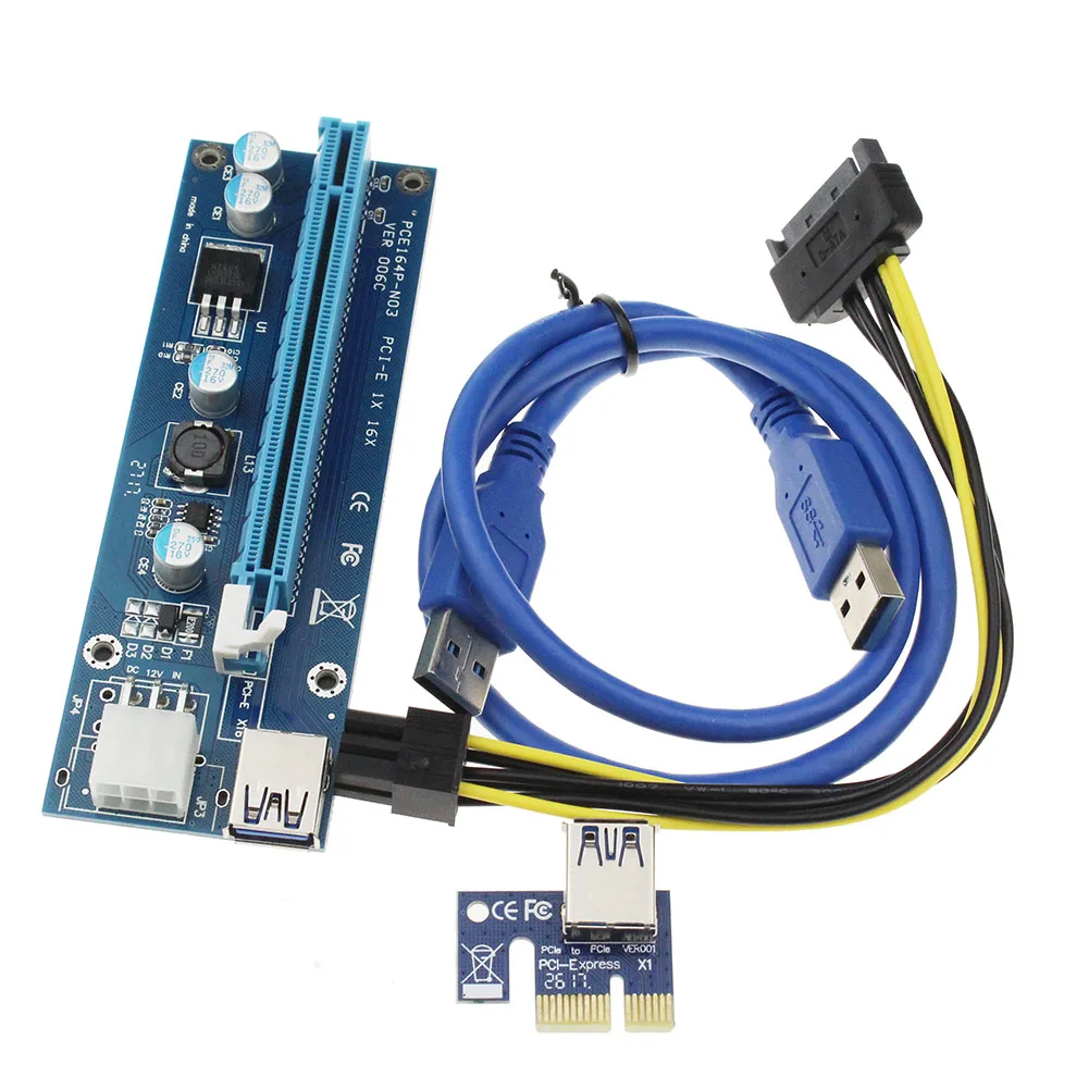 PCIE 1 TO 2/4 PCI Express 1X Slots Riser Card Mini ITX To External 4 PCI-E Slot Adapter PCIe Port Multiplier Card For BTC LTC-4